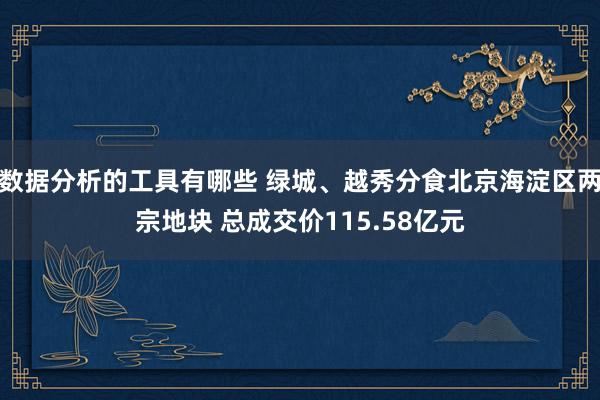 数据分析的工具有哪些 绿城、越秀分食北京海淀区两宗地块 总成交价115.58亿元