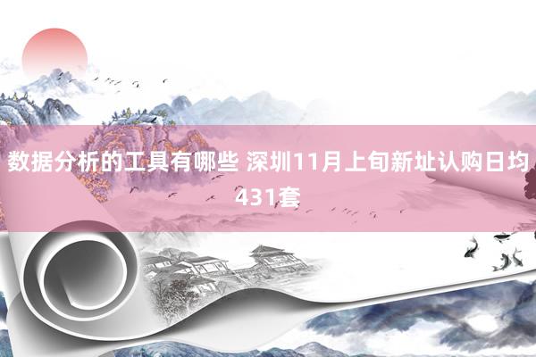 数据分析的工具有哪些 深圳11月上旬新址认购日均431套