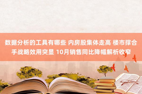 数据分析的工具有哪些 内房股集体走高 楼市撑合手战略效用突显 10月销售同比降幅解析收窄