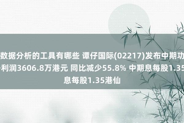 数据分析的工具有哪些 谭仔国际(02217)发布中期功绩 净利润3606.8万港元 同比减少55.8% 中期息每股1.35港仙