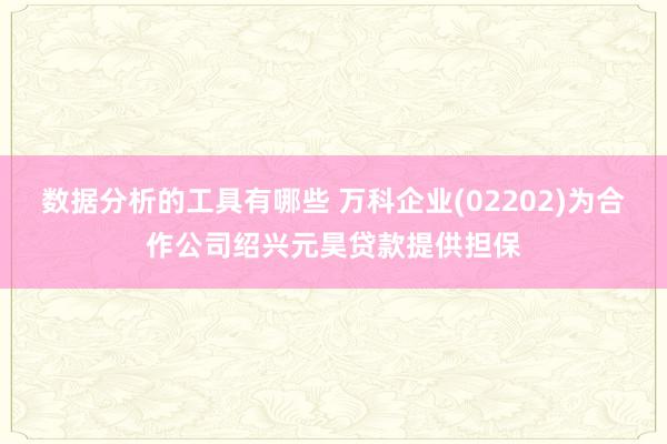 数据分析的工具有哪些 万科企业(02202)为合作公司绍兴元昊贷款提供担保