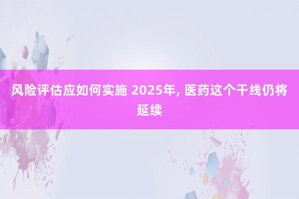 风险评估应如何实施 2025年, 医药这个干线仍将延续